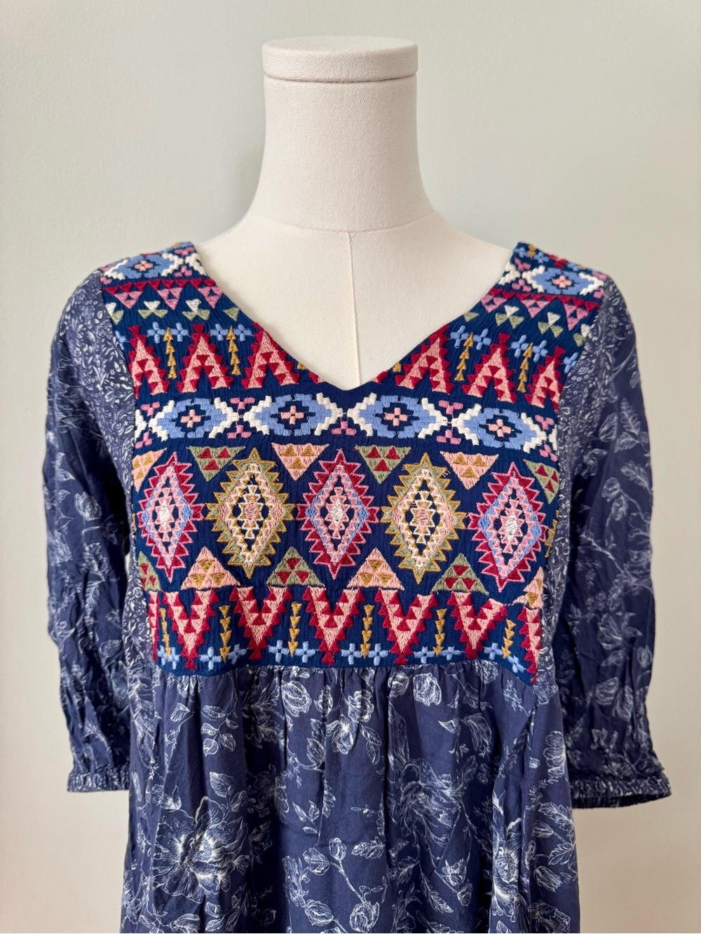 Sundance Talulah Embroidered Boho Floral Dress - Small - Picture 2 of 10